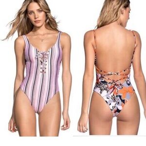 Maaji  Honey Heavenly Striped One Piece Swimsuit
